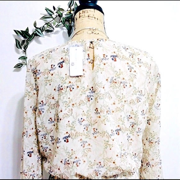 🆕️ Sugarlips Ivory Romper with Wide Sleeve Hems. Underlined. Elastic Waist NWT - Picture 8 of 11